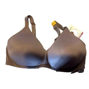 Jockey Lined T-Shirt Bra Size 42DD New Taupe Wire Free Adjustable Straps